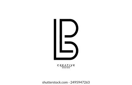 BL, LB, B, L, Abstract Letters Logo Monogram