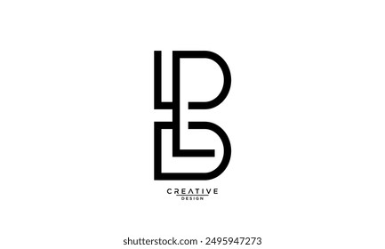 BL, LB, B, L, Abstract Letters Logo Monogram