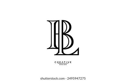 BL, LB, B, L, Abstract Letters Logo Monogram