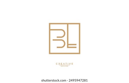 BL, LB, B, L, Abstract Letters Logo Monogram