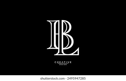 BL, LB, B, L, Abstract Letters Logo Monogram