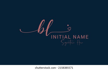 BL, LB, B, and L Initial Letter Luxury-Premium Logo.