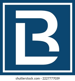 BL LB INITIAL LOGO DESIGN VECTOR