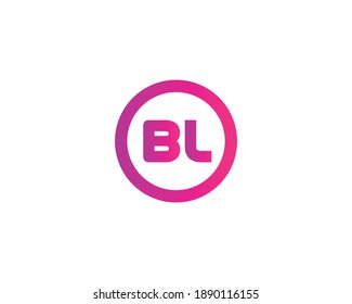 BL LB LETTER LOGO DESIGN VEKTORTEMPLATE