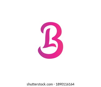 BL LB LETTER LOGO DESIGN VECTOR TEMPLATE