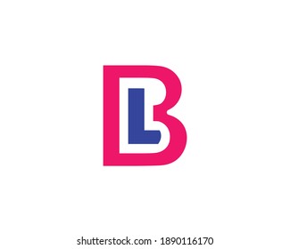 BL LB LETTER LOGO DESIGN VECTOR TEMPLATE
