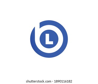 BL LB LETTER LOGO DESIGN VECTOR TEMPLATE