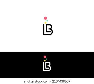 BL, LB Letter Logo Design vector Template