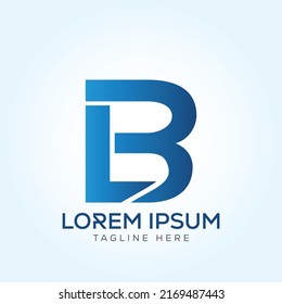BL LB letter Logo Template In Modern Creative Minimal Style Vector Design