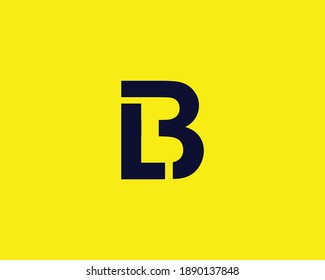 BL LB LETTR LOGO DESIGN VECTOR TEMPLATE