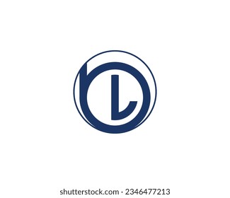 BL LB logo design vector template