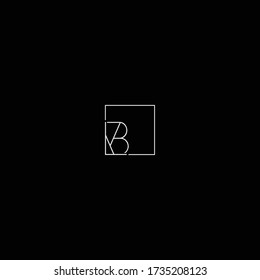 BL or LB logo in unique geometric font