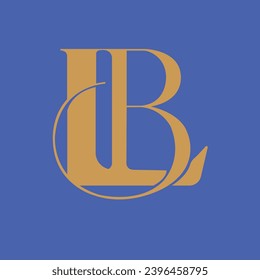 BL or LB Modern Logo Monograms