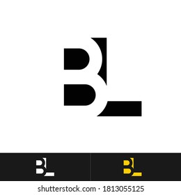 BL letter or B L initials logo design in vector.