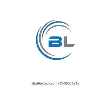 BL Letter Initial Logo Design Template Vector Illustration