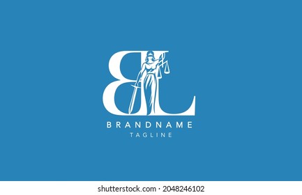 BL Letter law legal logo design