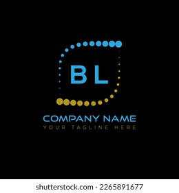 BL letter logo creative design. BL unique design.
