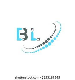 BL Brief Logo kreatives Design. BL einzigartiges Design.
