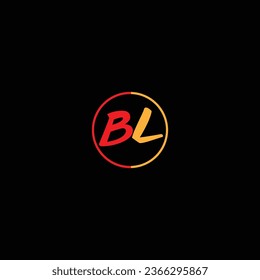 BL letter logo creative design with vector graphic, BL simple and modern logo.