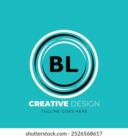 BL letter logo creative design. BL unique design. Vector illustration