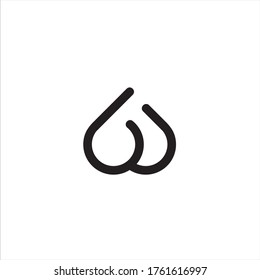 Logo-Design-Vorlage für BL-Buchstaben, vollständige Vektorgrafik