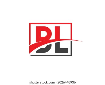 BL Letter Logo Design template