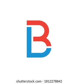BL letter logo for identity