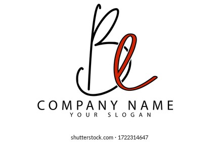 BL letter logo initial template illustration. logo design. L letter color can be edit or change easily.