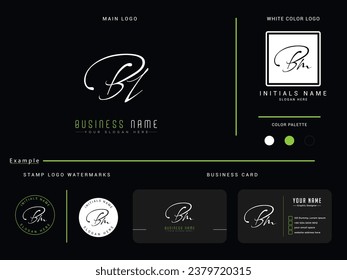 bl, bl letter logo, signature bl luxury logo icon vector for finance or business