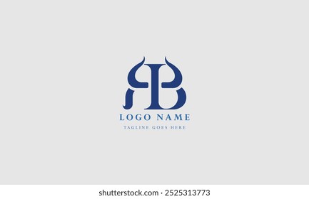   BL  letter logo  template icon