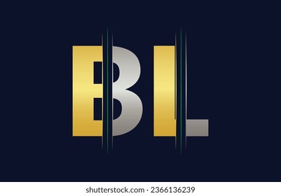 BL Letter Logo Template Illustration Design.