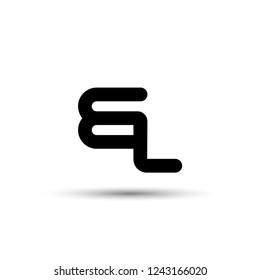 BL Letter logo template. Initial letter logo template