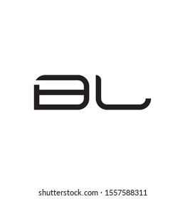 BL letter logo template vector icon design