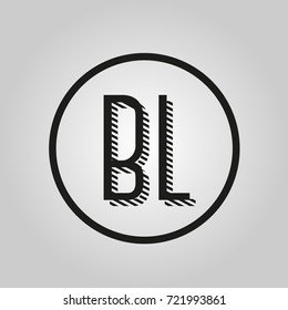 BL Letter Logo Vector