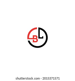 BL letter logo vector design with circle