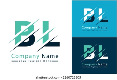 BL Letter Logo Vector Design Concept Elements