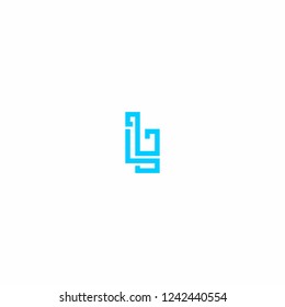 BL  letter logo vector icons