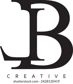 BL letter modern logo. LB vector design