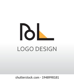 bl letter for simple logo design