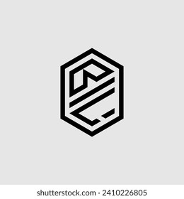 BL line geometric monogram with high quality professional design that will print well