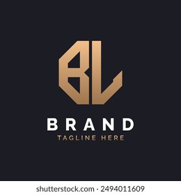 BL Logo Design. Modern, Minimal, Elegant and Luxury BL Logo. Alphabet Letter BL Logo Design for Brand Corporate Business Identity.