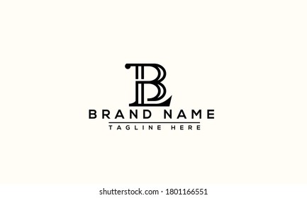 BL Logo Design Template Vector Graphic Branding Element.