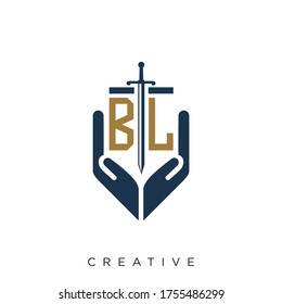 bl logo design vector icon 