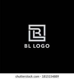 BL logo design. Vector illustration.