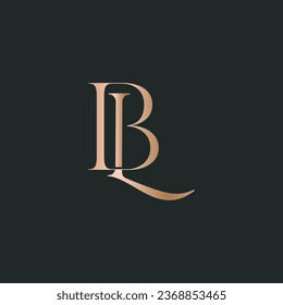 BL logo design. Vector illustration.