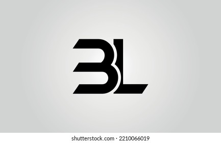 BL logo design vector template