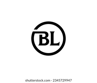 BL Logo-Design, Vektorgrafik-Vorlage