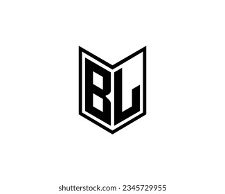 BL Logo-Design, Vektorgrafik-Vorlage