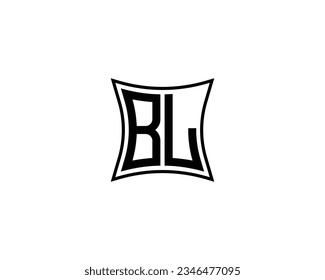 BL Logo-Design, Vektorgrafik-Vorlage