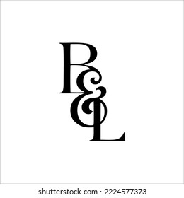 BL logo font design for your name, brand and product